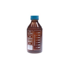 Botella de vidrio ámbar con tapa. Modelo 061.02.250