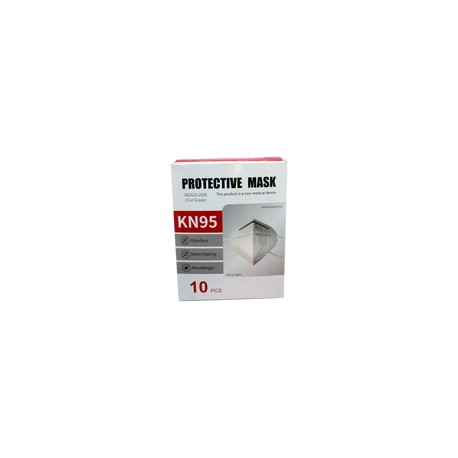 Mascarilla para protección respiratoria. Modelo KN95(10)