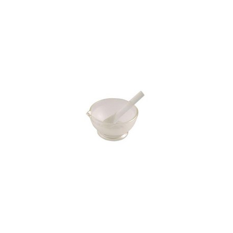 Mortero de vidrio con pistilo. Modelo 1383