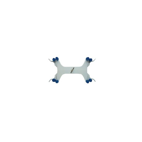 Pinza doble para bureta profesional metálica. Modelo CVQ-0126