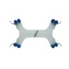 Pinza doble para bureta profesional metálica. Modelo CVQ-0126
